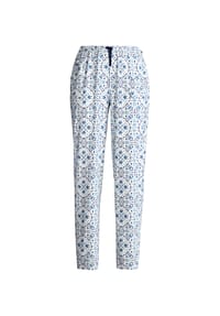 CALIDA - Damen Pyjamahose mit Seitentaschen Favourites Tiles - star white