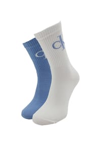 Calvin Klein - Socken, 2er-Pack, Rippbündchen, für Damen - 001 BLACK