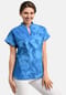 BICALLA Blusen-Shirt mit Blüten-Print in Blau Bild 4