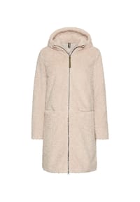 camel active - Teddy Mantel mit Kapuze - Cashmere