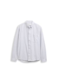 DENIM TOM TAILOR - Freizeithemd, Relaxed Fit, Langarm, Button-Down-Kragen, für Herren - 39057 LIGHT BLUE