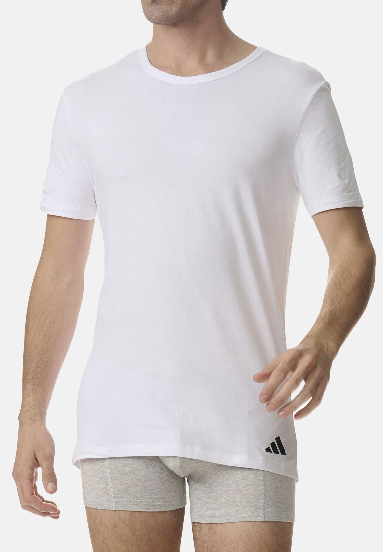 Adidas Active Flex Cotton T-Shirt, Schnelltrocknend, 2Er-Pack, FüR Herren, Weiß, L