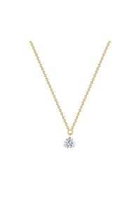 GLANZSTÜCKE MÜNCHEN - Damen Kette aus 925/- Sterling Silber in Gelbgold mit Topas - gelbgold