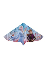 COFI - Disney Frozen Flugdrachen Kinderdrachen mit Wickelgriff Schnur - Transparent