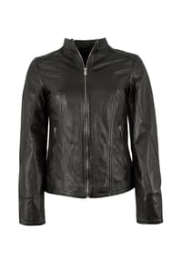JILANI - Damen Lederjacke Lammnappa schwarz - schwarz