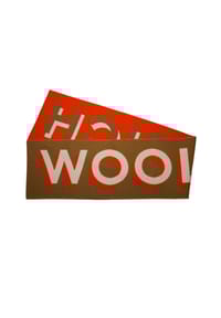 WOOLRICH - Schal BIG LOGO Herrenschal - braun