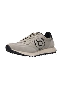 bugatti - Veloursleder/Mesh Sneaker - Grau