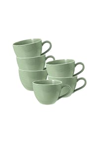 Seltmann Weiden Kaffeetassen Beat Color Glaze 0,26 l 6er Set - BEAT - beige