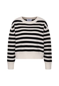 seidensticker - Pullover - stripes offwhite / black (0039)