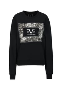 19V69 ITALIA - Sweatshirt SINJA EMBELLISH - Black