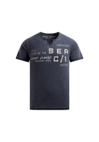 CAMP DAVID - T-Shirt Oceanfront Kurzarmshirt - dunkelblau