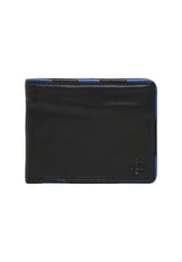 GALERIA - Brieftasche, Leder - BLACK/BLUE