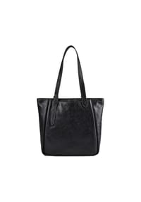 FOSSIL Evie - Evie Schultertasche Leder 35 cm - black