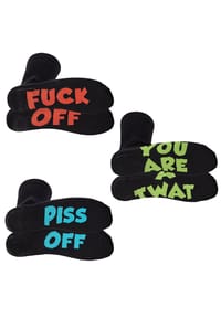 COCKNEY SPANIEL - Herren Socken, 3er Pack - Strumpf, Motive - Flüche