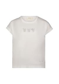 CARTOON - Printshirt mit Ärmelaufschlag - Patch Cream/Pink
