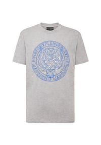 PLEIN SPORT - T-Shirt TIGER - grey/blue