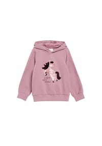 s.Oliver - Hoodie, Wendepailletten, für Kinder - 4534 LILAC/PINK