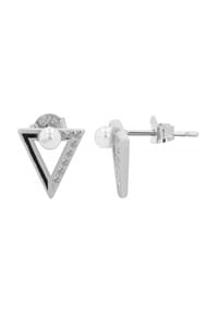 Adelia's - Adelia's Damen Ohrstecker aus 925 Sterling Silber und Zirkonia - Perle - silber