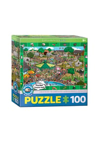 eurographics - Puzzle Ein Tag im Zoo - Suchen & Finden, 100 Teile, 48 x 33 cm - 