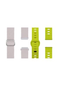 WRISTR - Smartwatch-Armband (2-tlg. Set) Flex Loop-Motus kompatibel mit Huawei Watch - Grün / Gelb