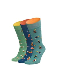 VON Jungfeld 3er Pack Damen Socken, Geschenkbox, Tiermotive Bild 2