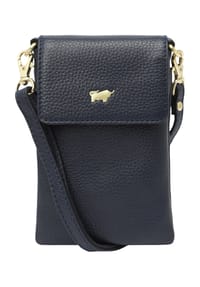 BRAUN BÜFFEL HANNA - Smartphonetasche, Leder, Magnetdruckknopf, für Damen - NAVY