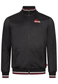 LONSDALE™ - Herren Trainingsjacke normale Passform IRTHING - Black/Red/Ecru