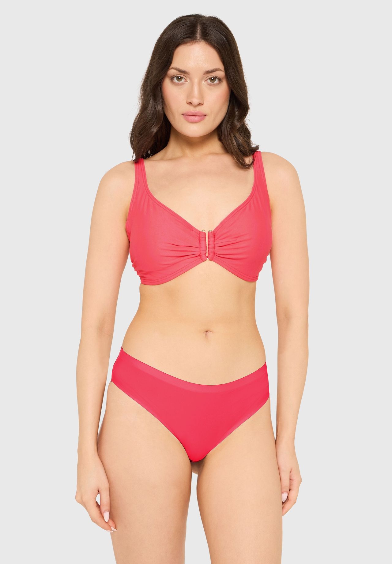 Lascana BüGel-Bikini Simple, Breite TräGer, FüR Damen, Orange, 42 E