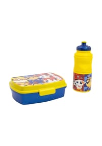 SPIN MASTER™ - Paw Patrol 2er Set Kinderflasche (380 ml) und Brotdose im Geschenkkart - Gelb 23x7,5x22 cm