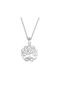 zeeme SILVER - Halskette 925/- Sterling Silber 17 Zirkonia - weiß