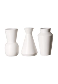 Ritzenhoff & Breker Vasen-Set Kalmar 20 cm 3er Set weiß - KALMAR - weiß