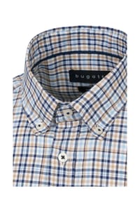 bugatti - Freizeithemd, Modern Fit, Langarm, Button-Down-Kragen, für Herren - 060 TAUPE