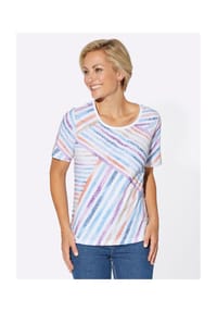 Witt - Shirt - weiß-himmelblau-bedruckt