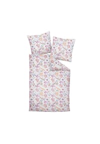 Janine® - Bettwäsche 2 teilig - Mako-Soft-Seersucker, Baumwolle, bügelfrei, uni - Beige