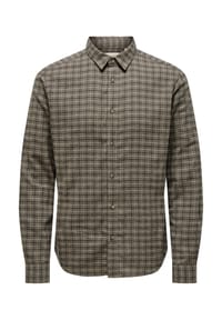ONLY & SONS - Hemd Gudmund Langarmhemd - grau