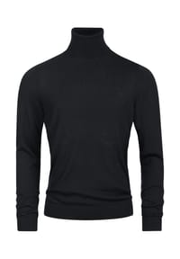 KRONSTADT - Langarmshirt Rollkragen KSJohannes merino roll neck knit - Black