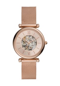 FOSSIL - CARLIE Damen Automatikuhr "ME3175" - roségold
