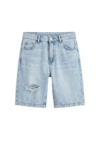 Solang - Shorts mit Destroyed-Details - Dunkelgrau