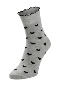 MANGUUN - Damen Socken im 2er Pack mit Rollrand - BEIGE MELANGE