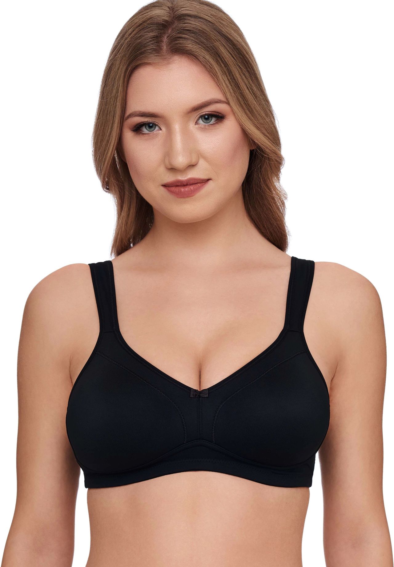 Susa Elegance Entlastungs-Bh, 2Er-Pack, BüGellos, FüR Damen, Schwarz, 80D