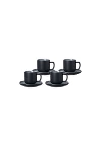 Ritzenhoff & Breker Espressotassen mit Untertassen Jasper 100 ml 4er Set - JASPER - beere