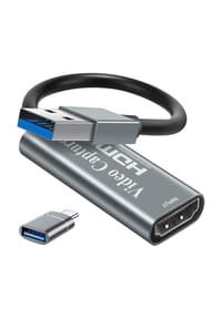 MANIKE - 4K HDMI zu USB Video Capture Card, Full HD 1080p Aufnahmegerät, Plug-and-Play - 