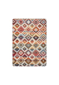 Biederlack® - Wohndecke - Zierstich Nomad Light, Ethno-Muster, Baumwollmischung - Creme/Rot/Blau/Gelb