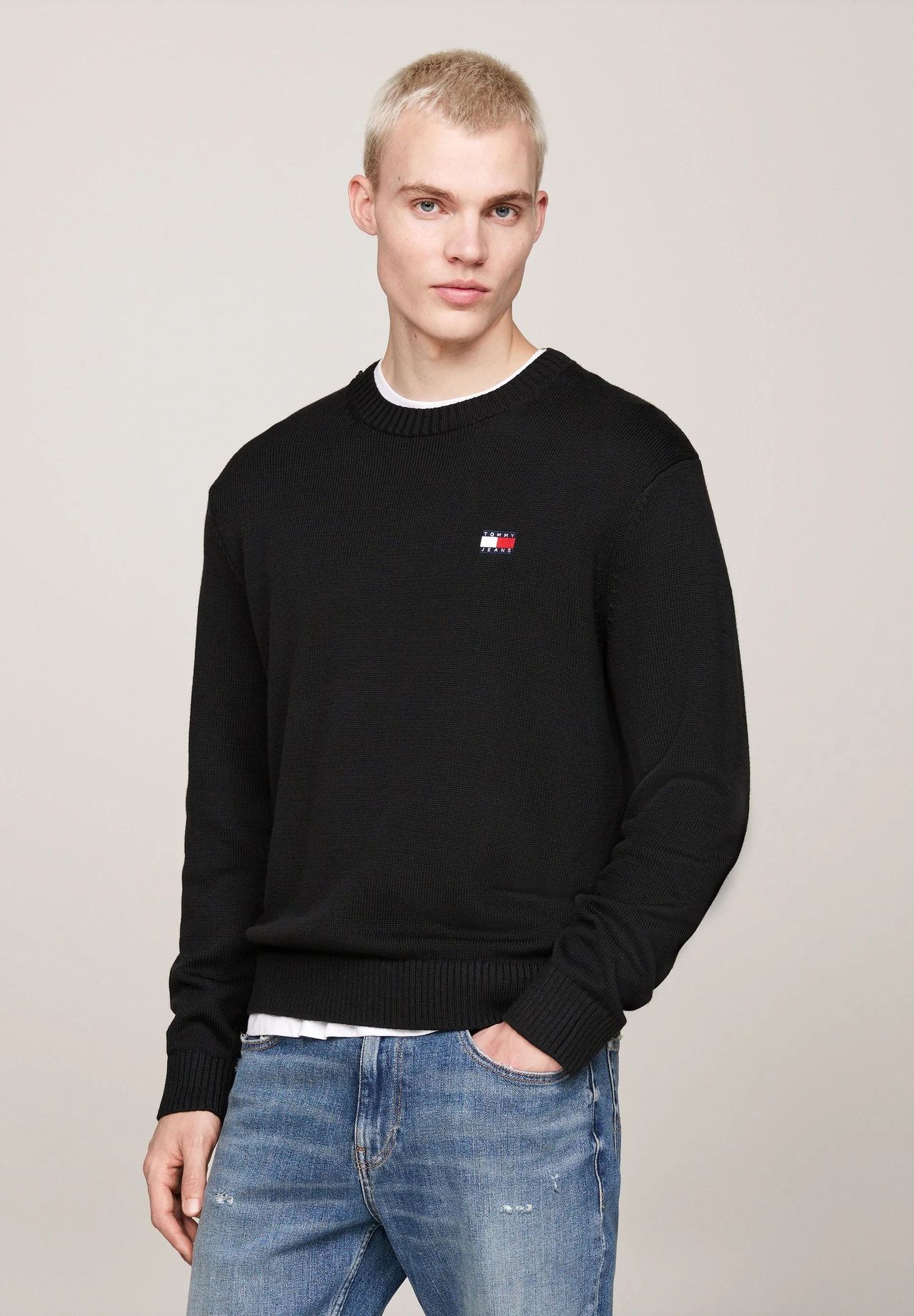 TOMMY Jeans Pullover, Logo-Patch, für Herren | GALERIA