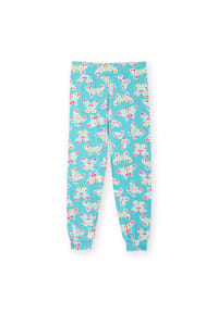 KITE - Damen Lyme Bündchen Loungehose Flutterby Bio-Baumwolle - blau