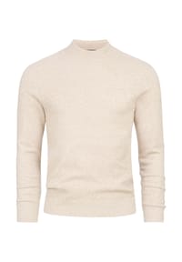 JEFF - Strickpullover JFCollin turtle neck - Lt Grey Mix