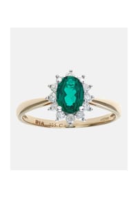 Diamant L'eternel - Cluster Ring, mit Diamant, 375 Gelbgold - gold