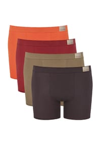sloggi - Go Natural Pants, 4er-Pack, für Herren - BROWN - DARK COMBI