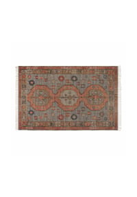 LOBERON - Teppich Exeter orange/blau - orange/blau