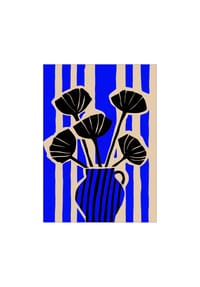 POSTER & FRAME® - Poster  Treechild - Striped Still Life Blue - 30 x 40 cm